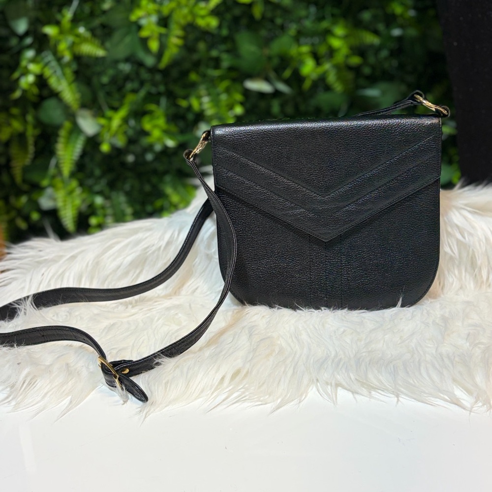 Vintage Yves Saint Laurent YSL Leather Crossbody Bag